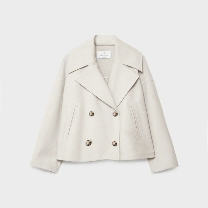 Drune | Damen Kurz Gepolsterte Jacke Mit Breitem Revers