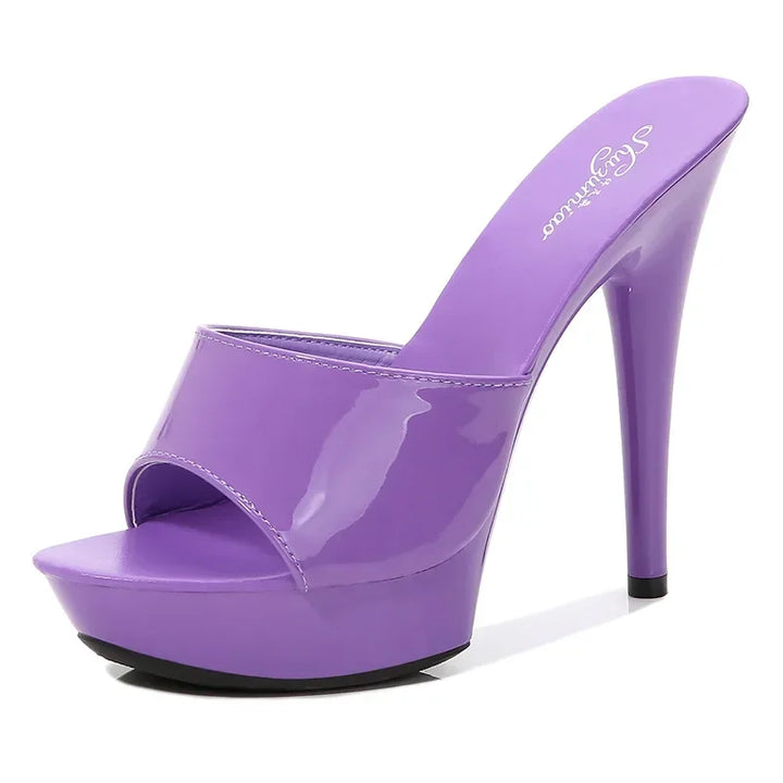 Drune | Lackleder High Heel Sandalen