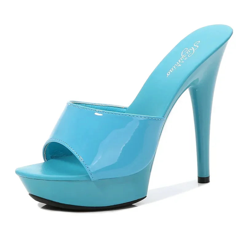 Drune | Lackleder High Heel Sandalen