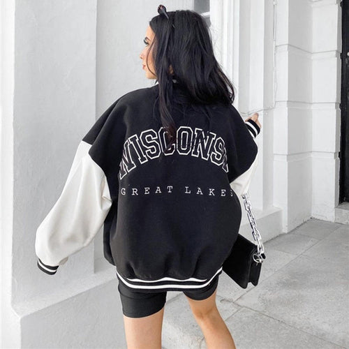 Drune | Damen Sportliche Baseballjacke mit Klassischem Design