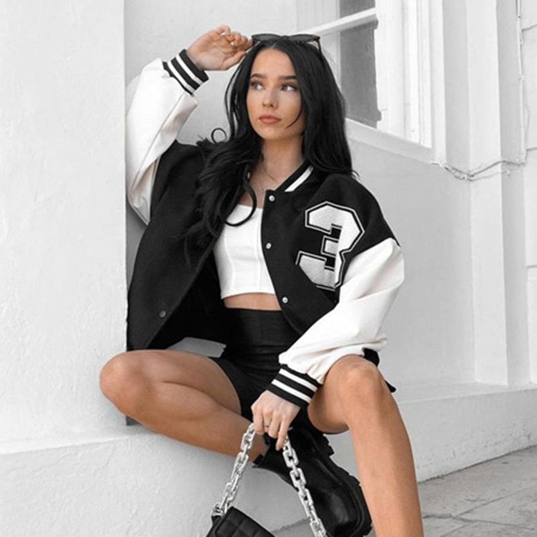 Drune | Damen Sportliche Baseballjacke mit Klassischem Design