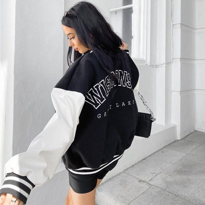 Drune | Damen Sportliche Baseballjacke mit Klassischem Design