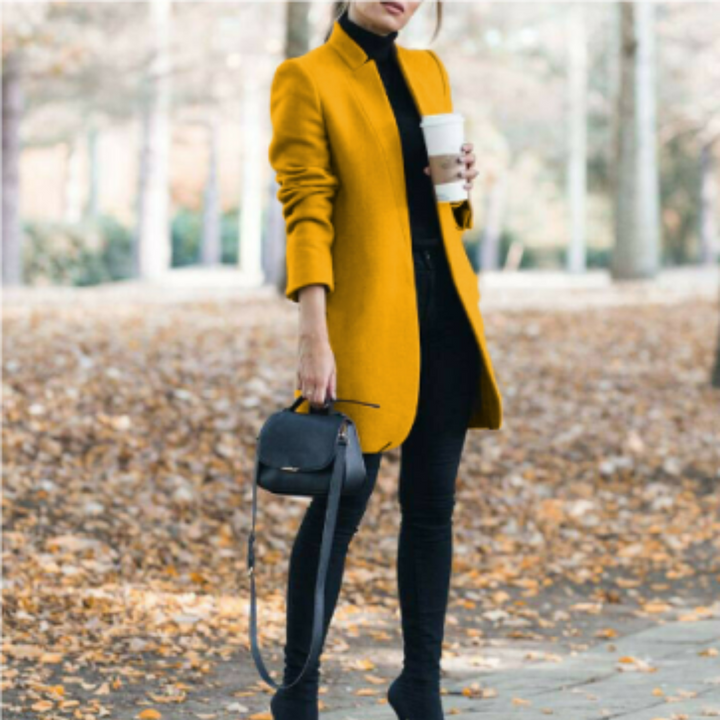 Drune | Damen Wintermantel mit Stehkragen und Zeitlosem Design