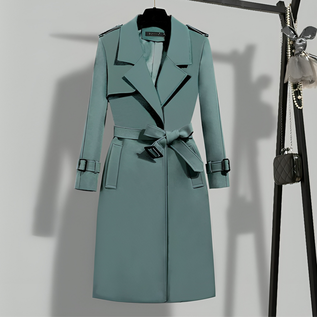 Drune | Frauen Maßgeschneiderter Trenchcoat mit Abnehmbarem Taillengürtel