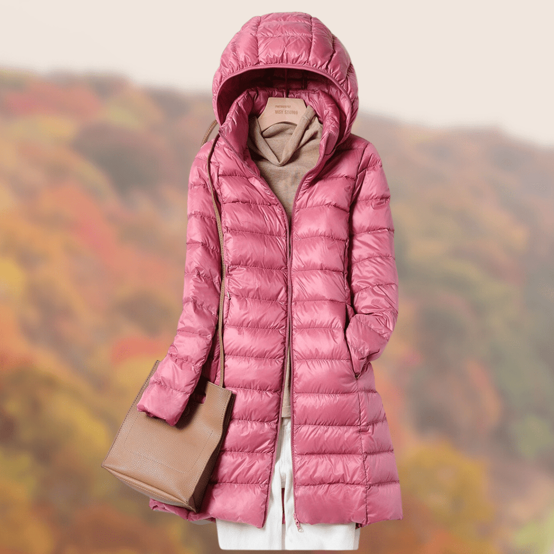 Drune | Damen Ultra Leicht Daunenjacke mit Kapuze