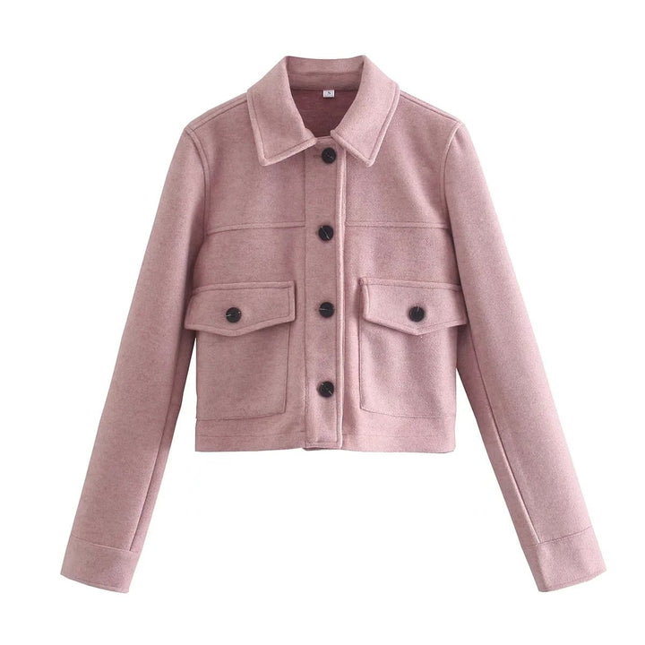 Drune | Damen Weinlese Retro Jacke mit Klassischem Design