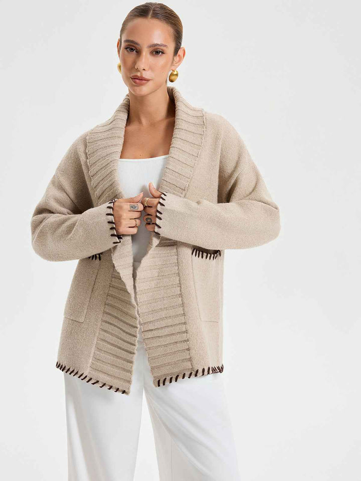 Drune | Wintermäntel - Strickoberbekleidung mit Gürtel-Design für Wärme