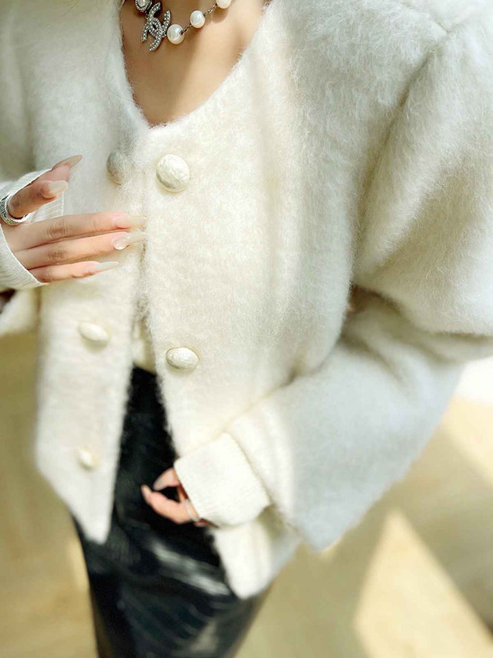 Drune | Mantel Damen - Elegantes Kurzes Knopf-Front-Design für Wärme