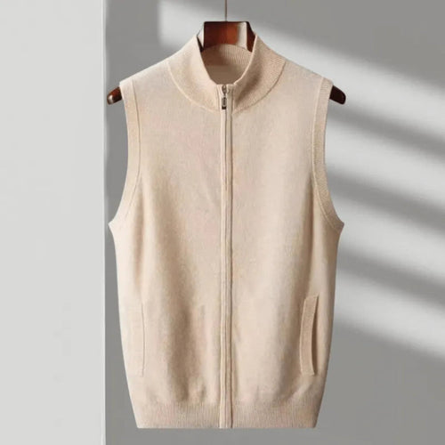 Drune | Wool Full-Zip Weste für Herren - Ärmellos