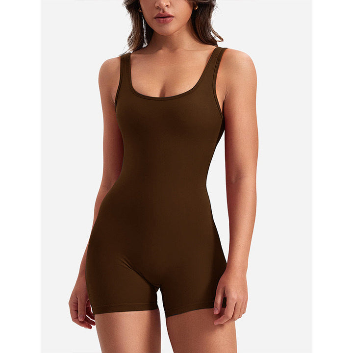 Drune | Ärmellos Scrunch Bum Kurzer Jumpsuit Jumpsuit Fitnessbekleidung