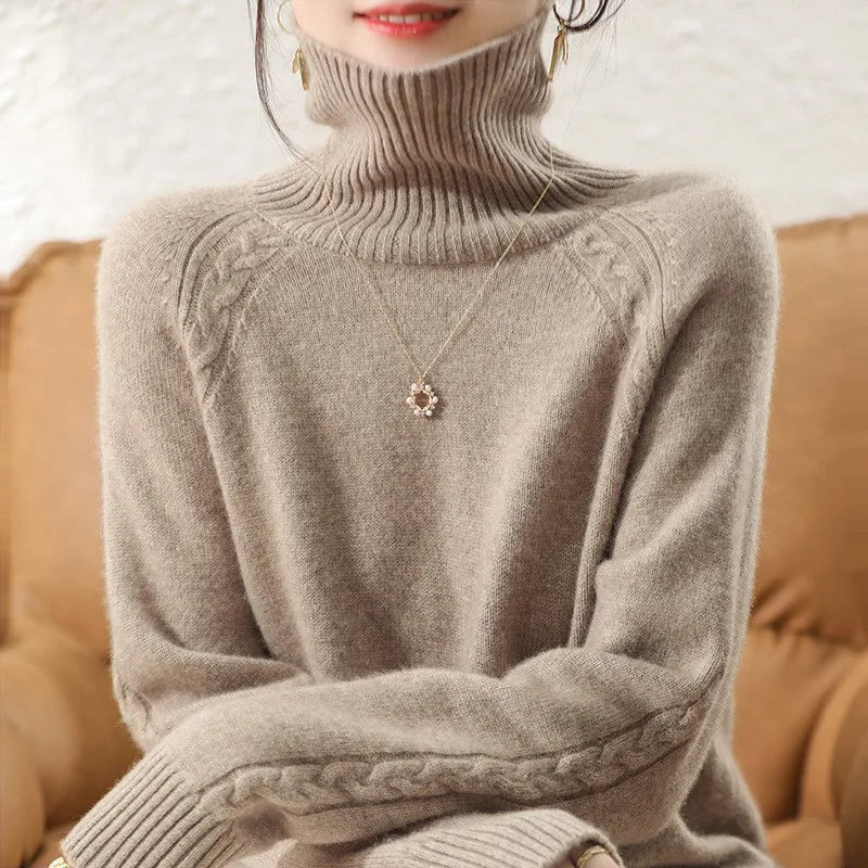Drune | Klassischer Rollkragenpullover Wollmischung Warm und Stilvoll