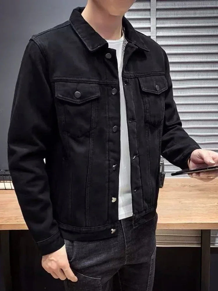 Drune | Gefütterte Denim-Jacke für Herren Warm und Robust