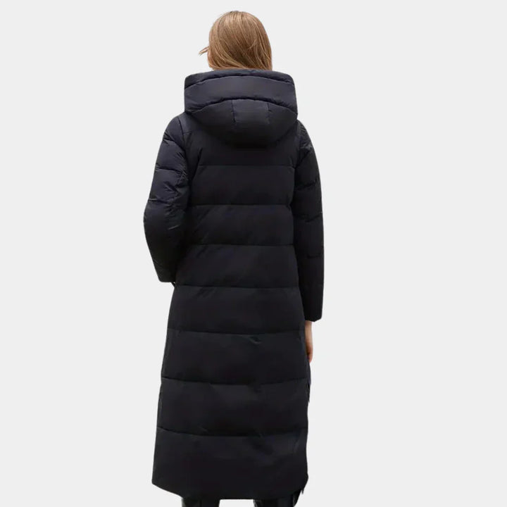 Drune | Kapuzenjacke mit Puffmuster für Frauen