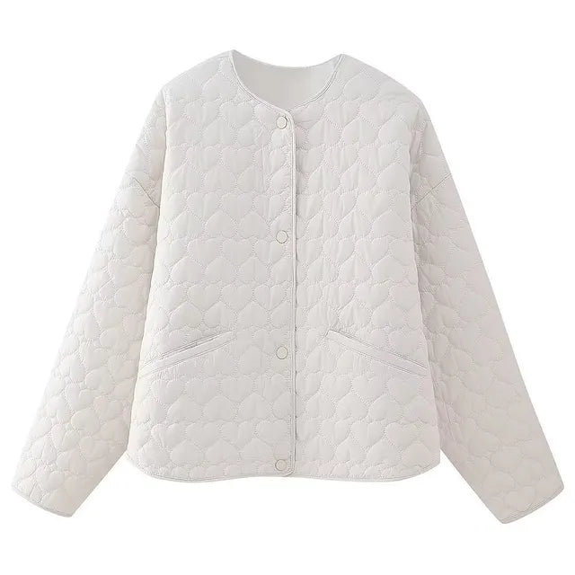 Drune | Gefütterte Jacke mit Herzmuster