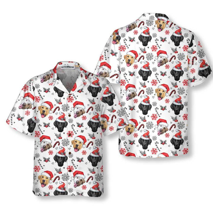 Drune | Xmas Labrador Retriever Hawaiian Shirt, Lustiges Labrador Shirt für Männer & Frauen, Bestes Weihnachtsgeschenk