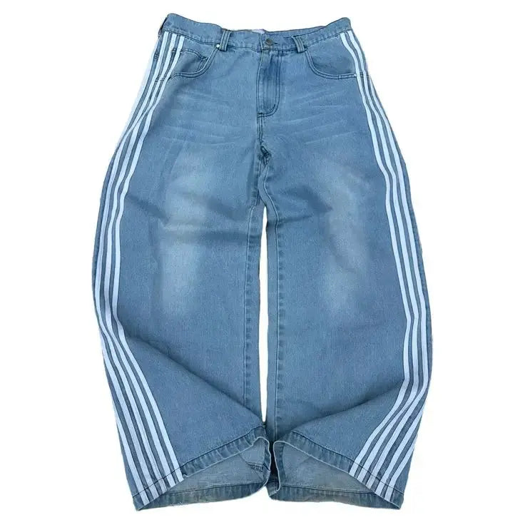 Drune - Baggy-Jeans mit hoher Taille