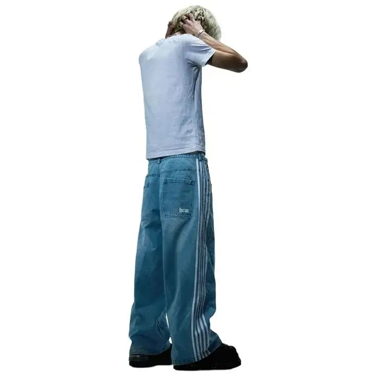Drune - Baggy-Jeans mit hoher Taille