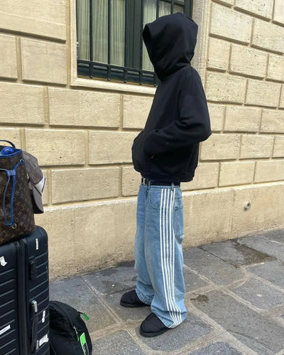 Drune - Baggy-Jeans mit hoher Taille