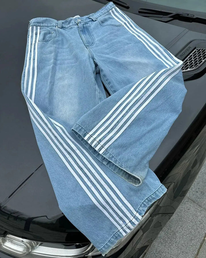 Drune - Baggy-Jeans mit hoher Taille