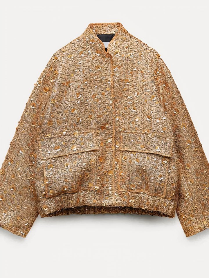 Drune | Jacke mit goldenen Pailletten