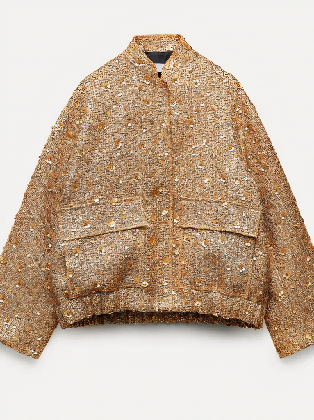 Drune | Goldfarbene Pailletten-Jacke