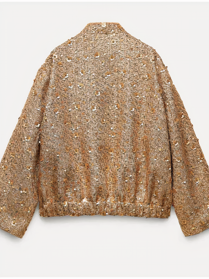 Drune | Jacke mit goldenen Pailletten