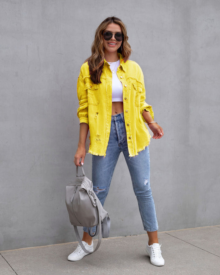 Drune | Zerrissene Jeansjacke