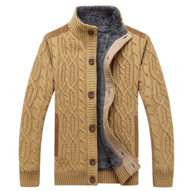 Drune | Strickjacke mit Plüschfutter