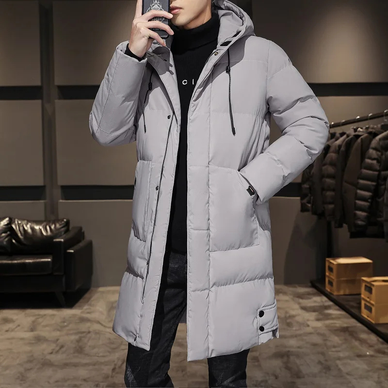 Drune | Herren Wintermantel Lang Winddicht mit Taschen
