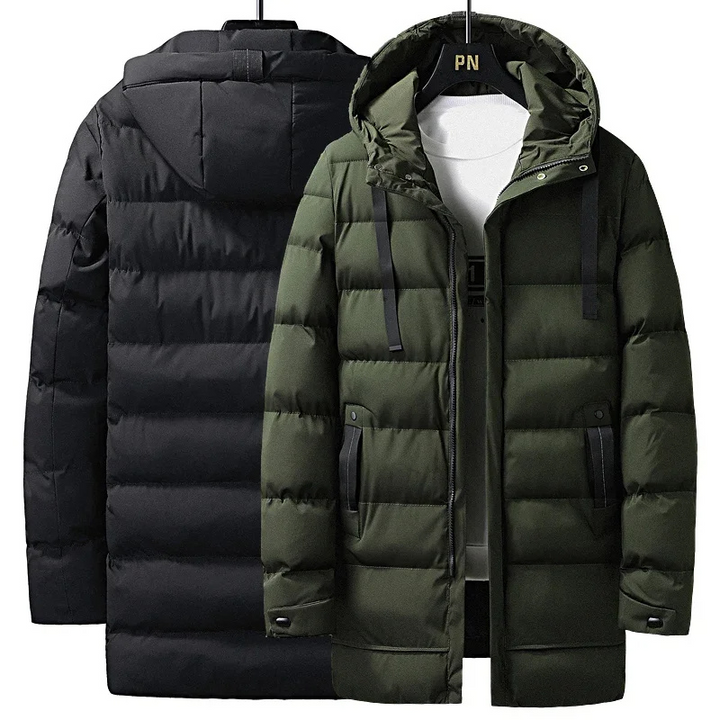 Drune | Herren Wintermantel lang Warm und winddicht für Outdoor-Aktivitäten