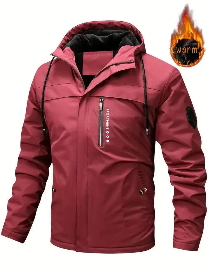 Drune | Hochwertige Winterjacke mit Fellinnenfutter und Taschen für Herren