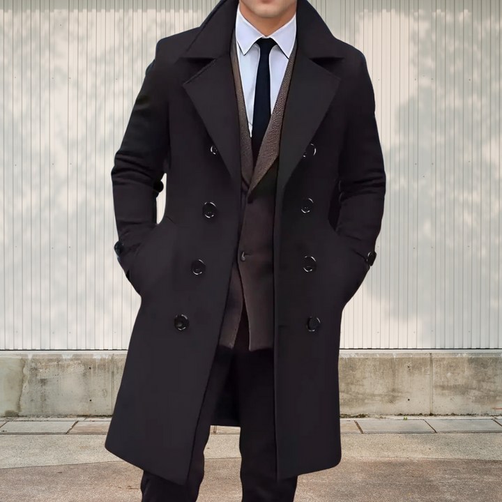Drune | Retro-Mantel mit Kragen für Herren Eleganter Winter-Stil