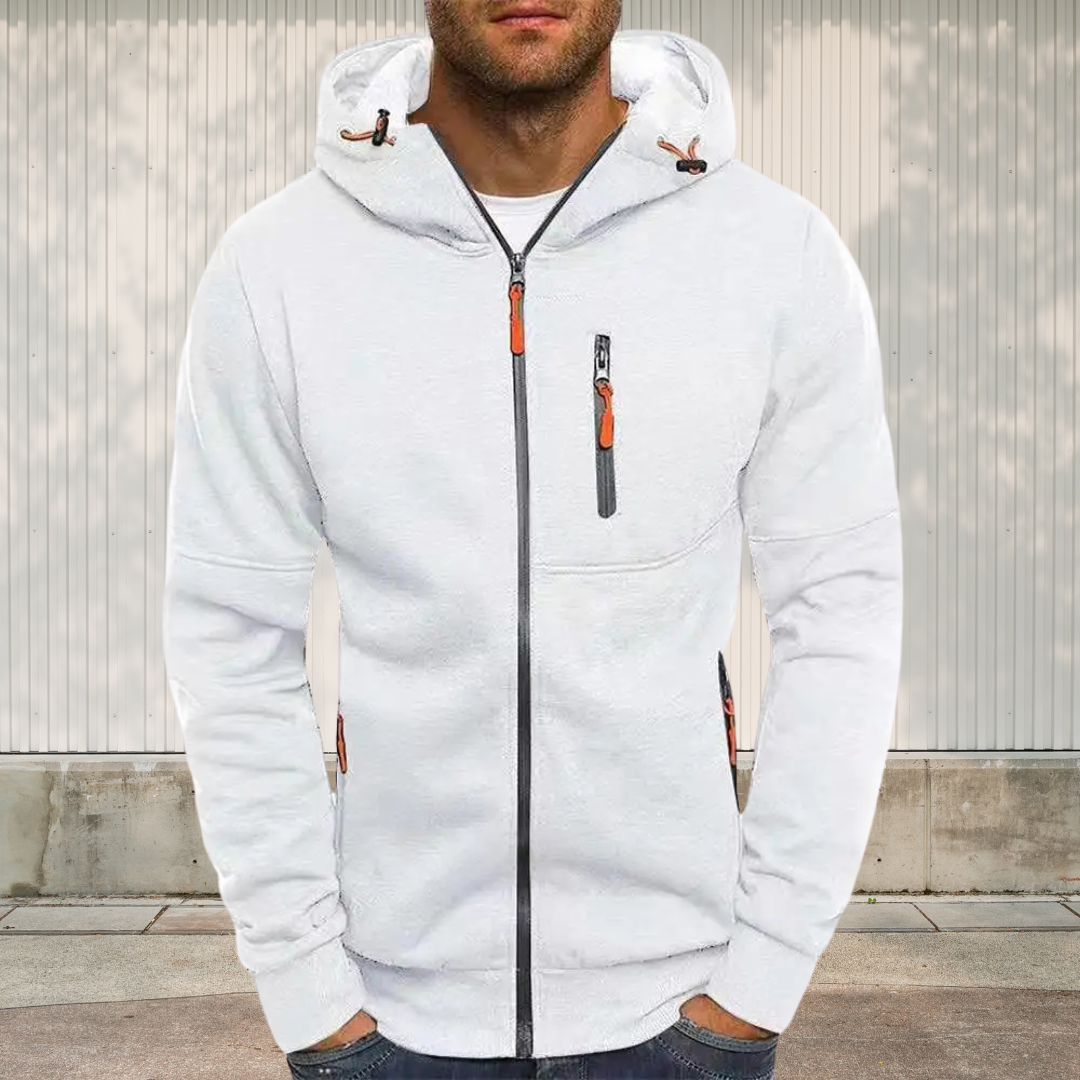 Drune | Sportliche Herren Kapuzenjacke mit Reißverschluss