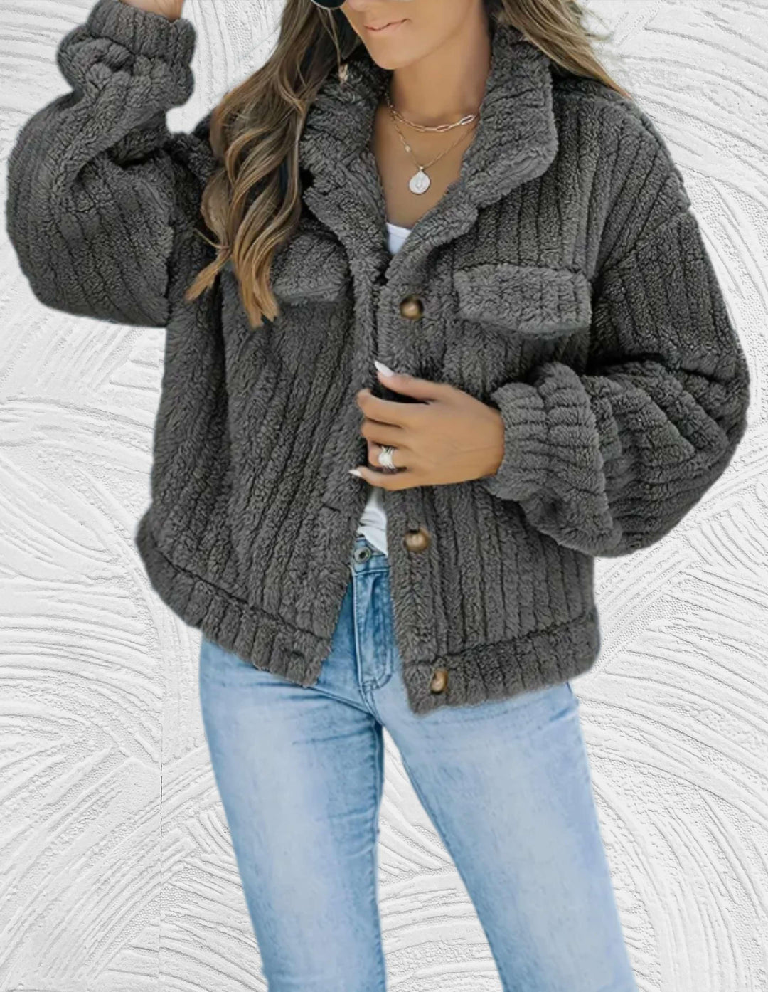 Drune | Damen Wolljacke Stilvolle Winter/herbst