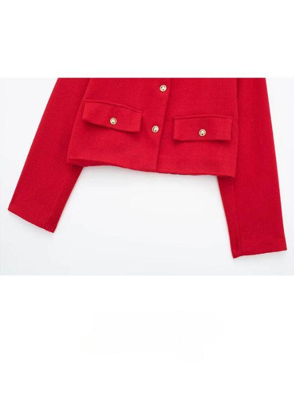 Drune - Trendy Geknöpfter Kurzblazer