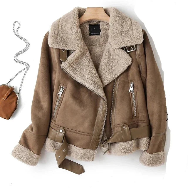 Drune | Warme Vintage-Pelzjacke