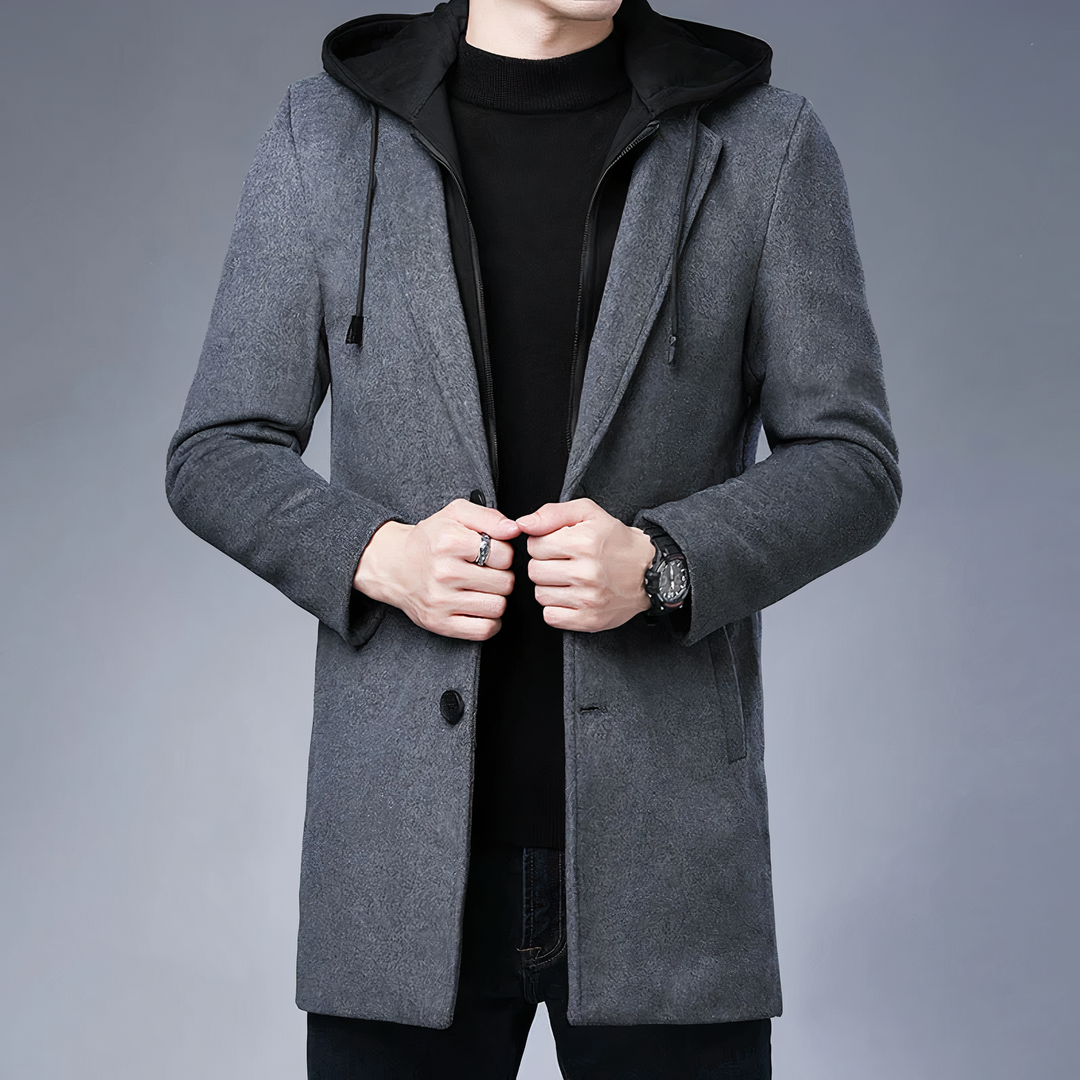 Drune | Trenchcoat aus Wolle für Herren