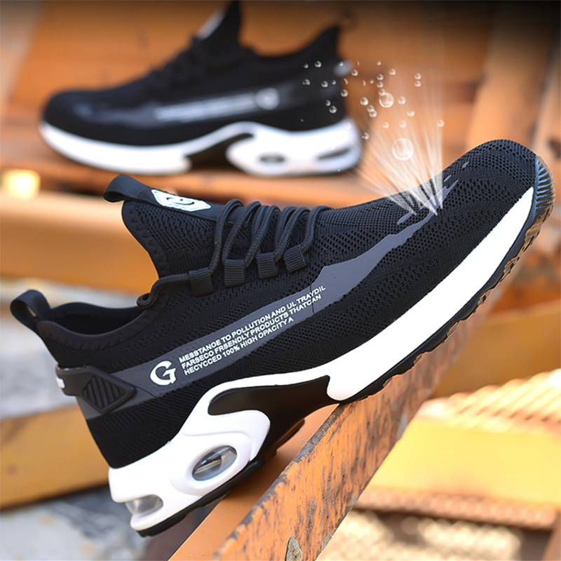 S1P mode Sicherheit Schuhe Männer Stahl Kappe Schuhe Drune