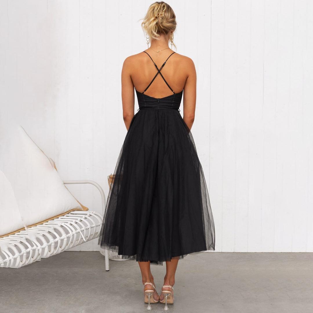 Drune | Midi Kleid für Frauen Elegante Partykleidung