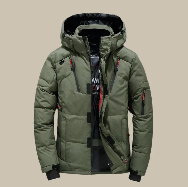 Drune | Wasserdichte Herren-Winterjacke mit Kapuze
