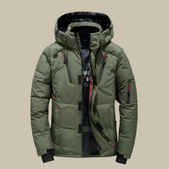 Drune | Wasserdichte Herren-Winterjacke mit Kapuze