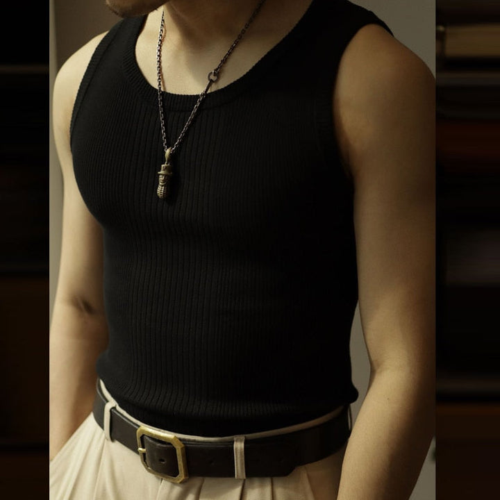 Drune | Old Money Gestricktes Tanktop