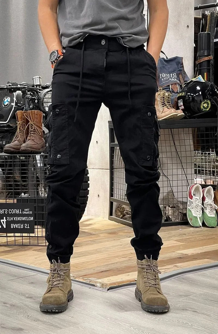 Drune | Stretch Cargo-Hose mit Taschen