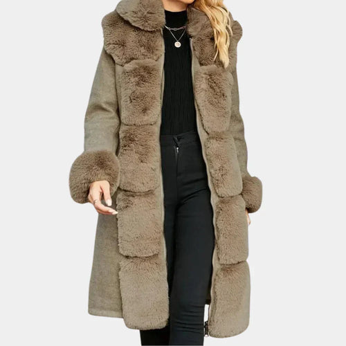 Drune | Stilvoller Plüschmantel für Damen