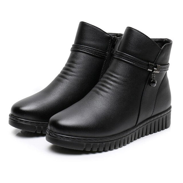 Drune | Damen Wasserdichte Warme Lederstiefel