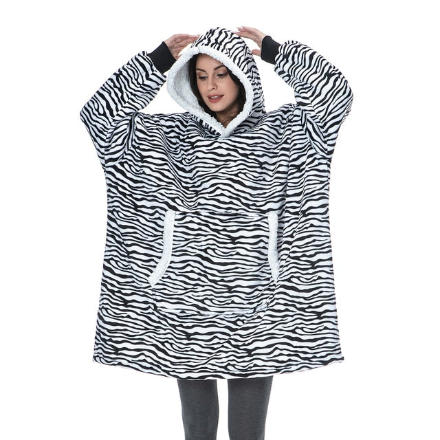 Drune | Weiches Kapuzenpullover-decke Polyester Bequem und Warm