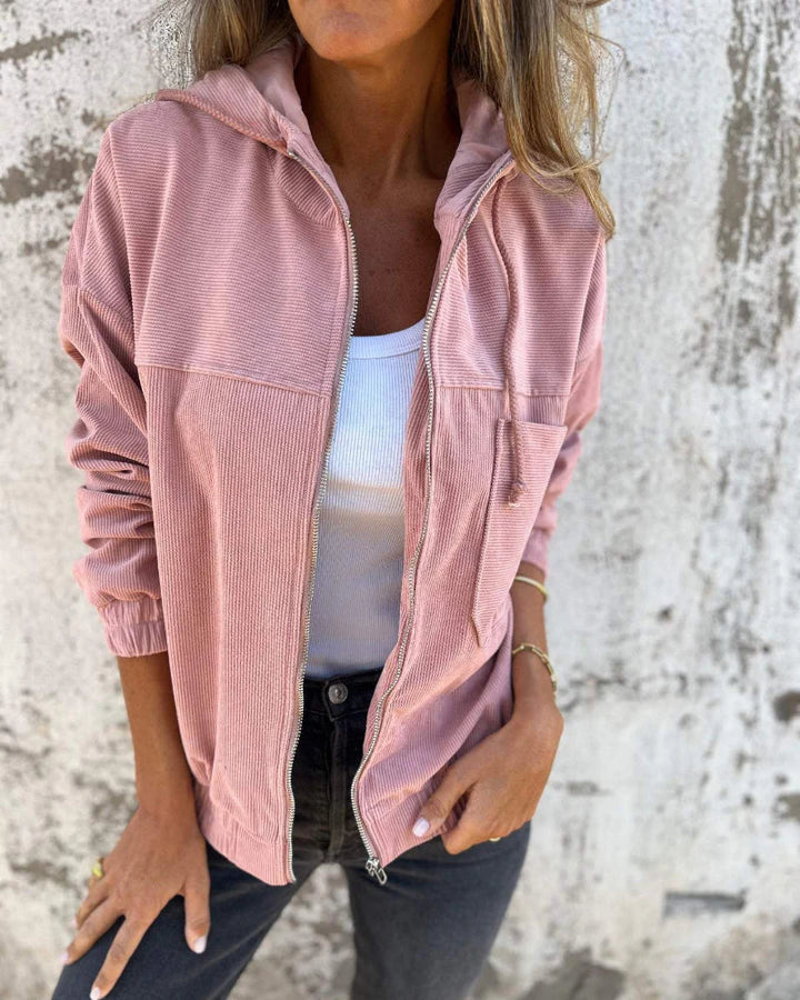 Drune | Up Kapuzenpullover Lässige Leichte Kapuzenjacke für Damen