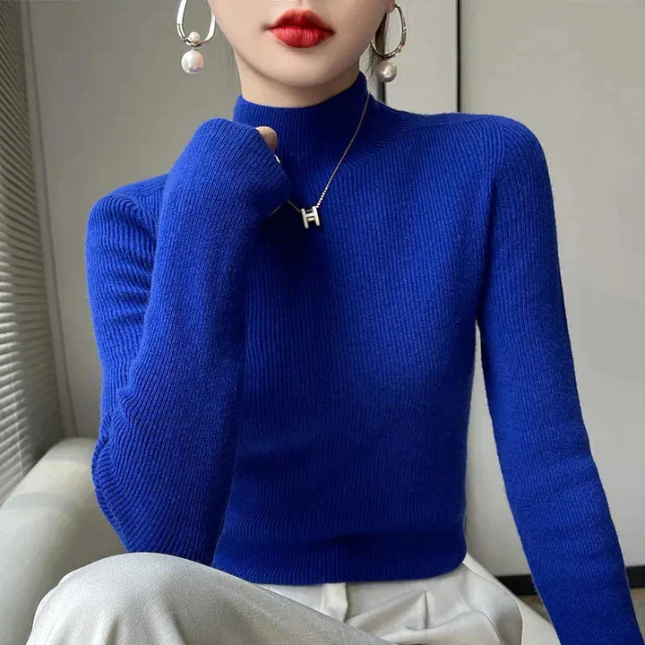 Drune | Strickpullover mit Halbem Rollkragen und Langen Ärmeln
