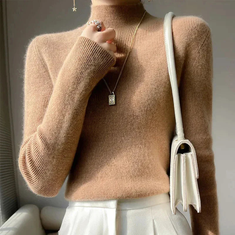 Drune | Strickpullover mit Halbem Rollkragen und Langen Ärmeln