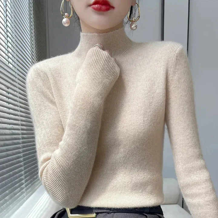 Drune | Strickpullover mit Halbem Rollkragen und Langen Ärmeln